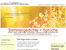 Tablet Screenshot of gedichte-sommer-sprueche.net